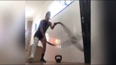 crossfit com a perna engessada