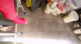 LONG LEG CAST RED #legcast #shorts #trending