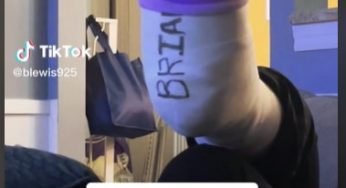When the sock does not fit over the cast