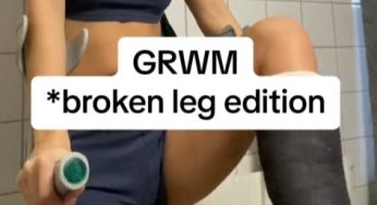 GRWM broken leg edition