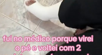 Broken leg haha accident