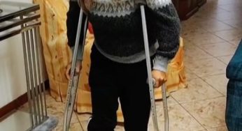 Broken leg in crtuches